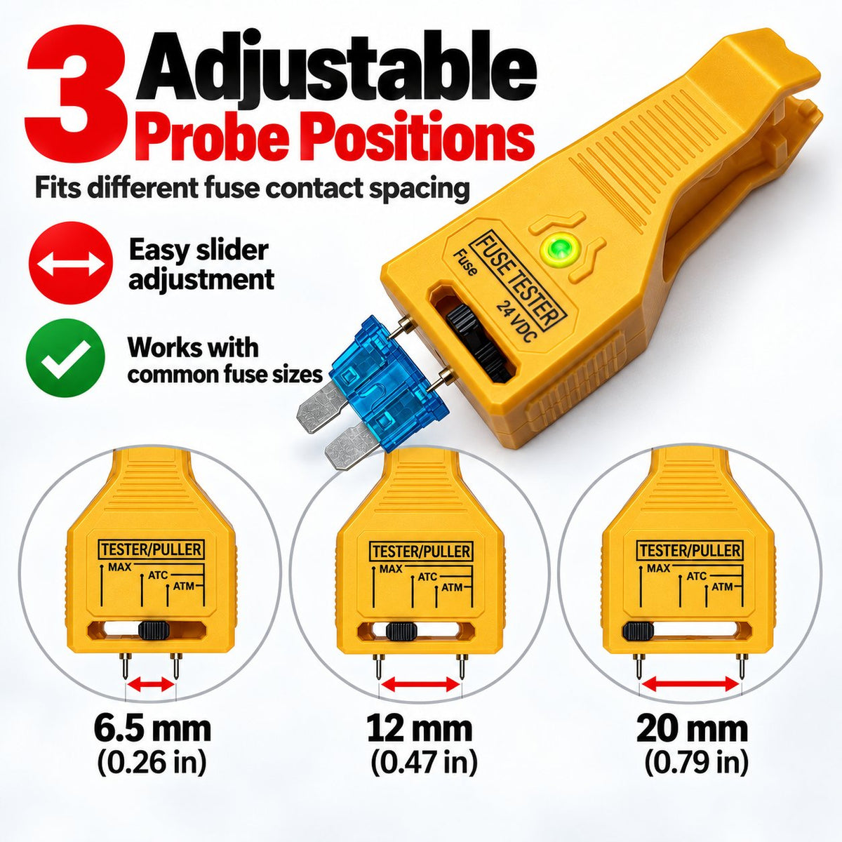 🚗⚡ Automotive Fuse Tester — Quickly Check Fuses & Find Electrical Problems with Ease!