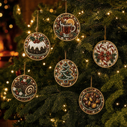 🔥Only $19.99 Last Day Promotion!🎄Christmas DIY Diamond Painting Ornaments Kit (6 PCS)🎅