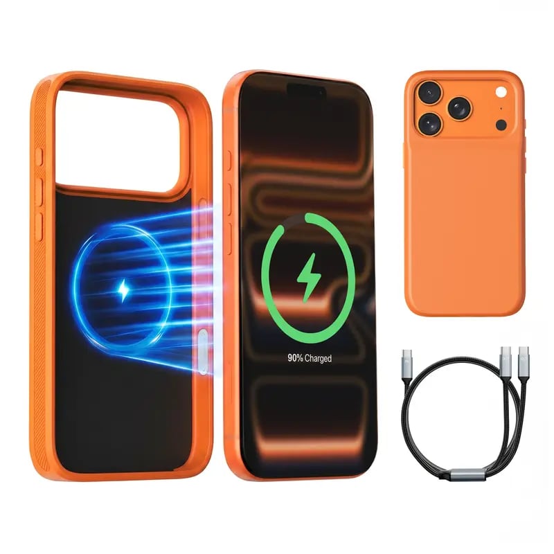 🔋 PinkBird Power Case for iPhone  – Slim Protective Battery Case & Dual Charging Power Bank Kit, Type-C Fast Charge, Lightweight Lightweight & Perfect Couple Gift