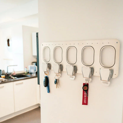 💯✈️ Aviation Style Key Holder – Buckle-Inspired Wall Mounted Key Organizer for Entryway & Home