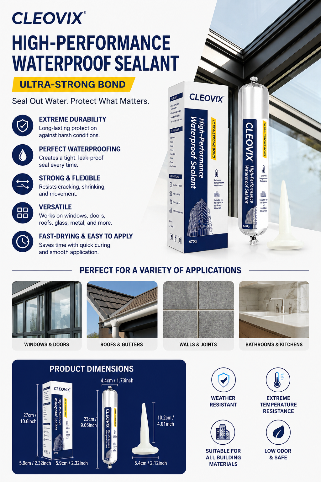 High‑Performance Waterproof Sealant