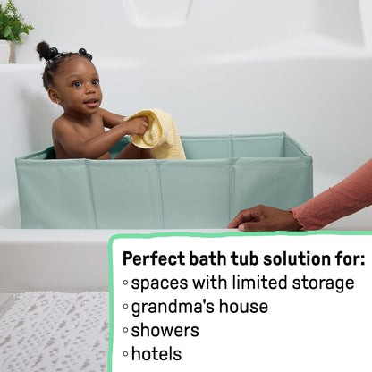 Foldable Portable Toddler Bath Tub, Indoor & Outdoor Travel Baby Bathtub 🛁👶