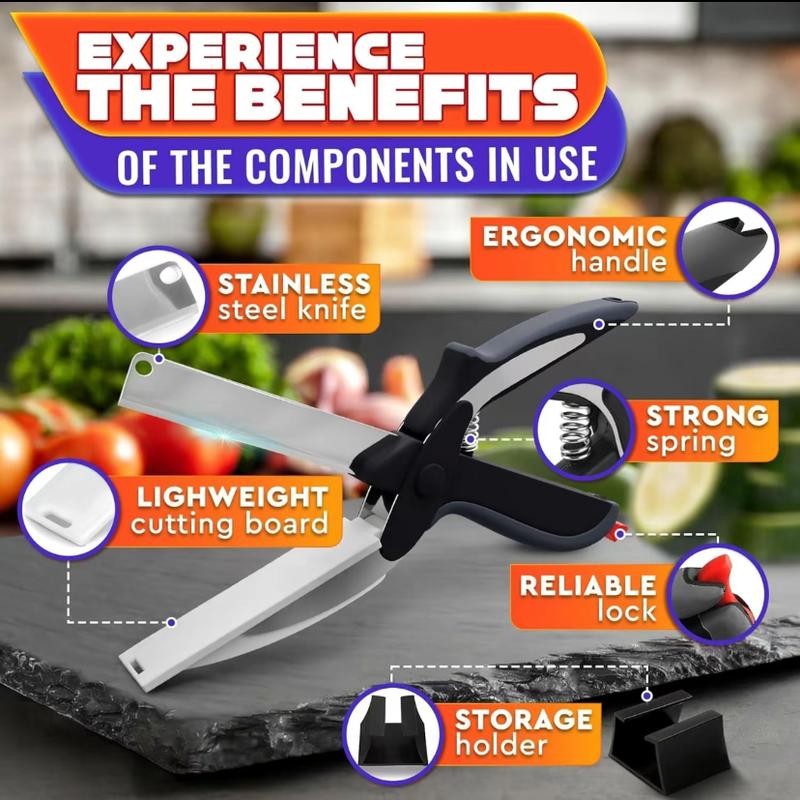 🔪 2-in-1 Detachable Kitchen Food Scissors