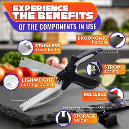 🔪 2-in-1 Detachable Kitchen Food Scissors