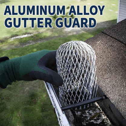 🔥 50% OFF | 2PCS Anti-Clog Aluminum Gutter Guard & Leaf Strainer