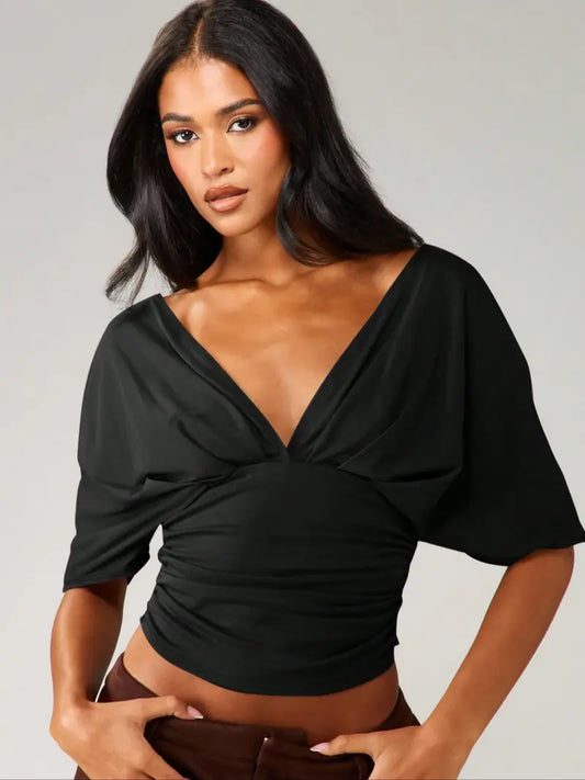 Women's Fashionable Comfortable Casual Elegance Bodycon Fitted T-Shirt