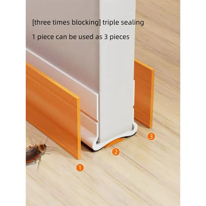 🚪 Triple-Seal Under Door Draft Stopper – Noise Reduction, Weather Protection & Energy-Saving Seal