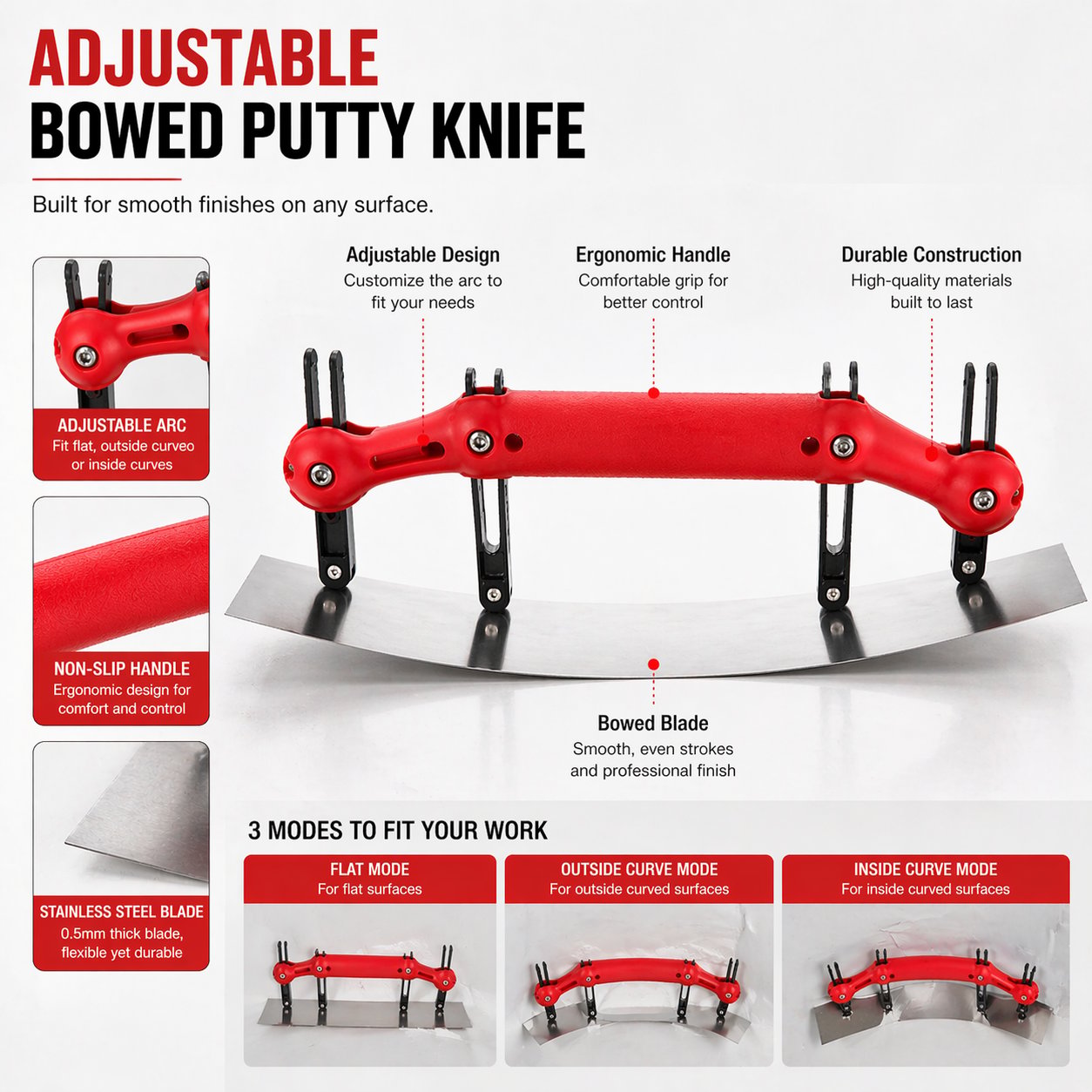🔥Adjustable Curved Scraper