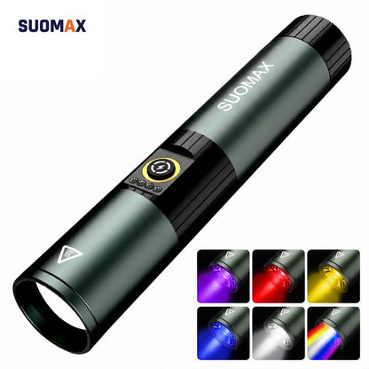 5-in-1 Multicolor Tactical Flashlight