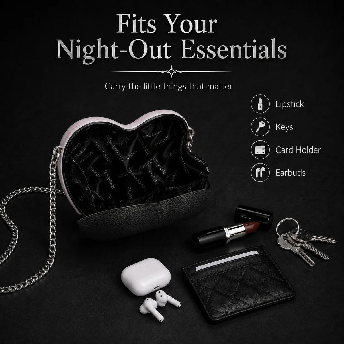 🔥Last Day 50% OFF 🖤👁 Gothic Heart Eye Statement Crossbody Bag