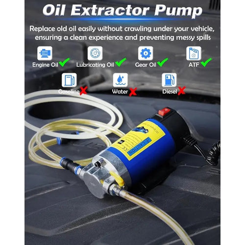 ⚡️ 35% OFF | 12V/24V Oil Extractor Pump – Fast Engine Oil Change Tool
