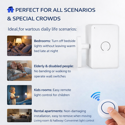 Remote Light Switch Pusher | No Wiring Lazy Light Controller