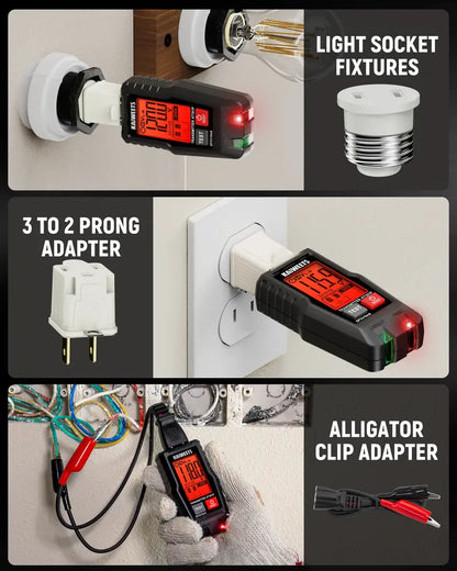 KAIWEETS AC Circuit Breaker Finder Tool with Alert LCD Display