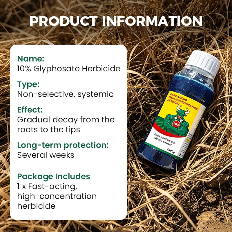 ⌛Clearing out stock—once it's gone, it's gone.👨‍⚕️Recommended by environmental biology expertsFast-acting High-concentration Herbicide🌾Will not damage the soil or the root system