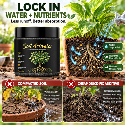 All-in-One Organic Soil Activator for Thriving Roots & Lush Greenery
