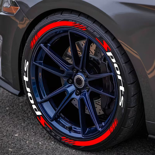 4Pcs 3D Car Tire Stickers – Waterproof Universal Wheel Decals | Motorcycle Auto Exterior Accessories