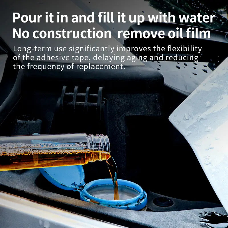 🚗✨Crystal Clear Vision in Seconds! Powerful Glass Cleaner & Oil Film Remover for Cars 💦🪟