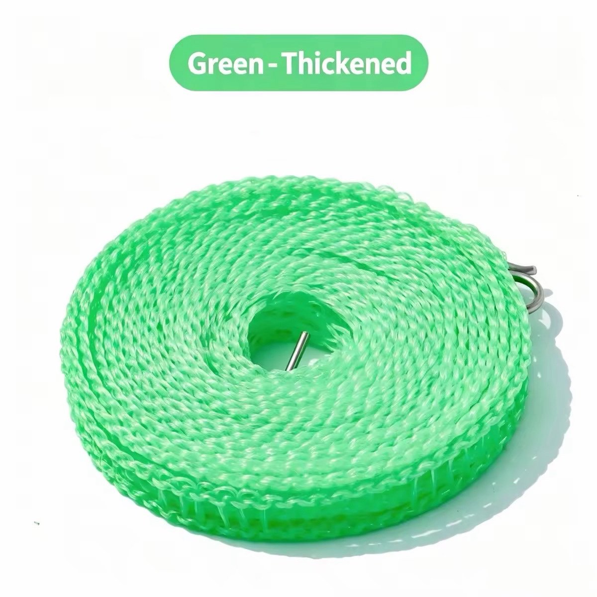 🌈Clothesline for Outside, Adjustable Clothes line,Windproof Clothesline with Hooks, Indoor and Outdoor Laundry and Drying Lines,Ideal Camping & Travel Essentials