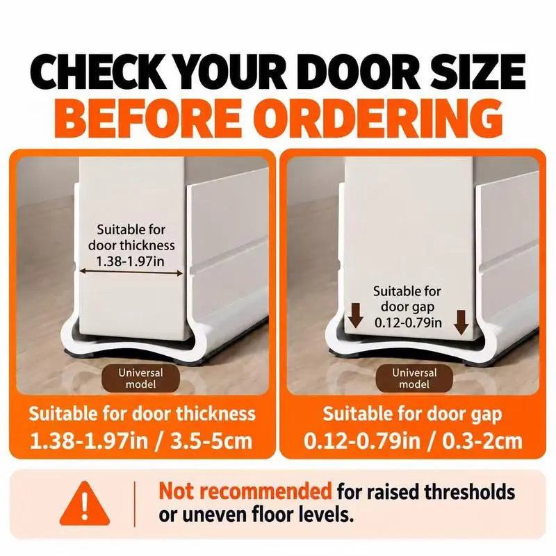 Door thickness and door gap compatibility measurements