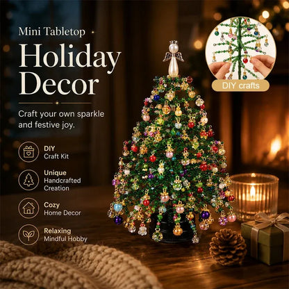 🤶🏼🎅DIY Beaded Christmas Tree Kit – 🎄Create Your Own Sparkling Holiday Decoration