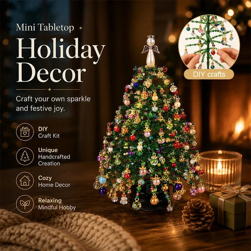 🤶🏼🎅DIY Beaded Christmas Tree Kit – 🎄Create Your Own Sparkling Holiday Decoration