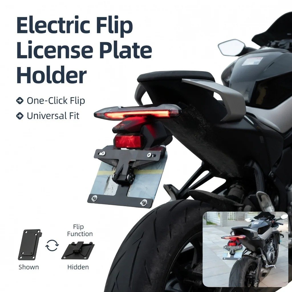 Electric Motorcycle License Plate Holder🏍️