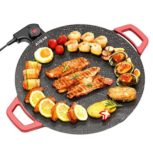 🍳 AORAN Large Round Electric Griddle Pan
