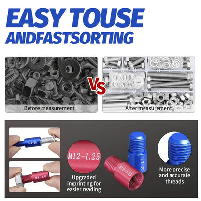 Detachable Nut & Bolt Size Gauge