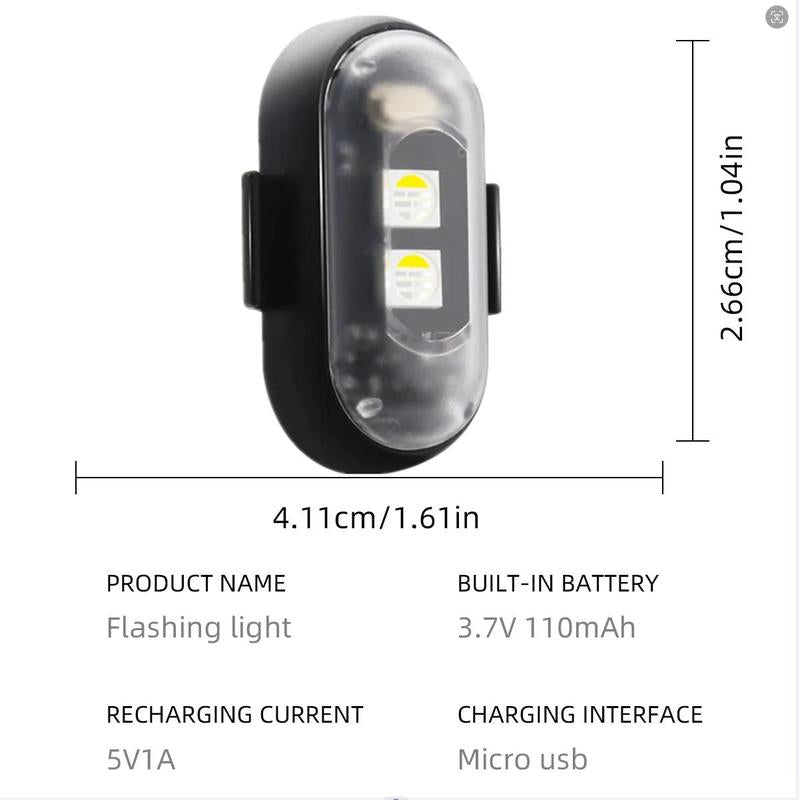 🚨 RGB LED Strobe Warning Light with Wireless Remote