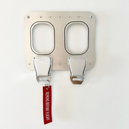 💯✈️ Aviation Style Key Holder – Buckle-Inspired Wall Mounted Key Organizer for Entryway & Home