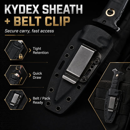D2 Button Lock Folding Knife