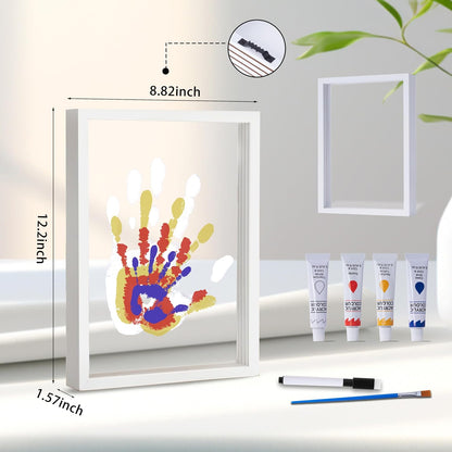 DIY Handprint Keepsake Kit for Family – Clay Imprint Craft Frame for Couple, Parent & Child – Creative Gift