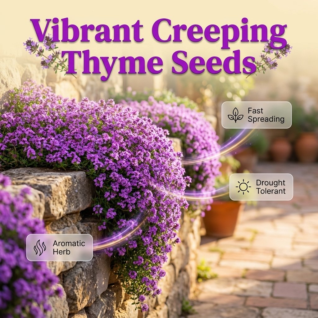 🌺Creeping Thyme Seeds, Multi‑Color Ground Cover Flower Seeds