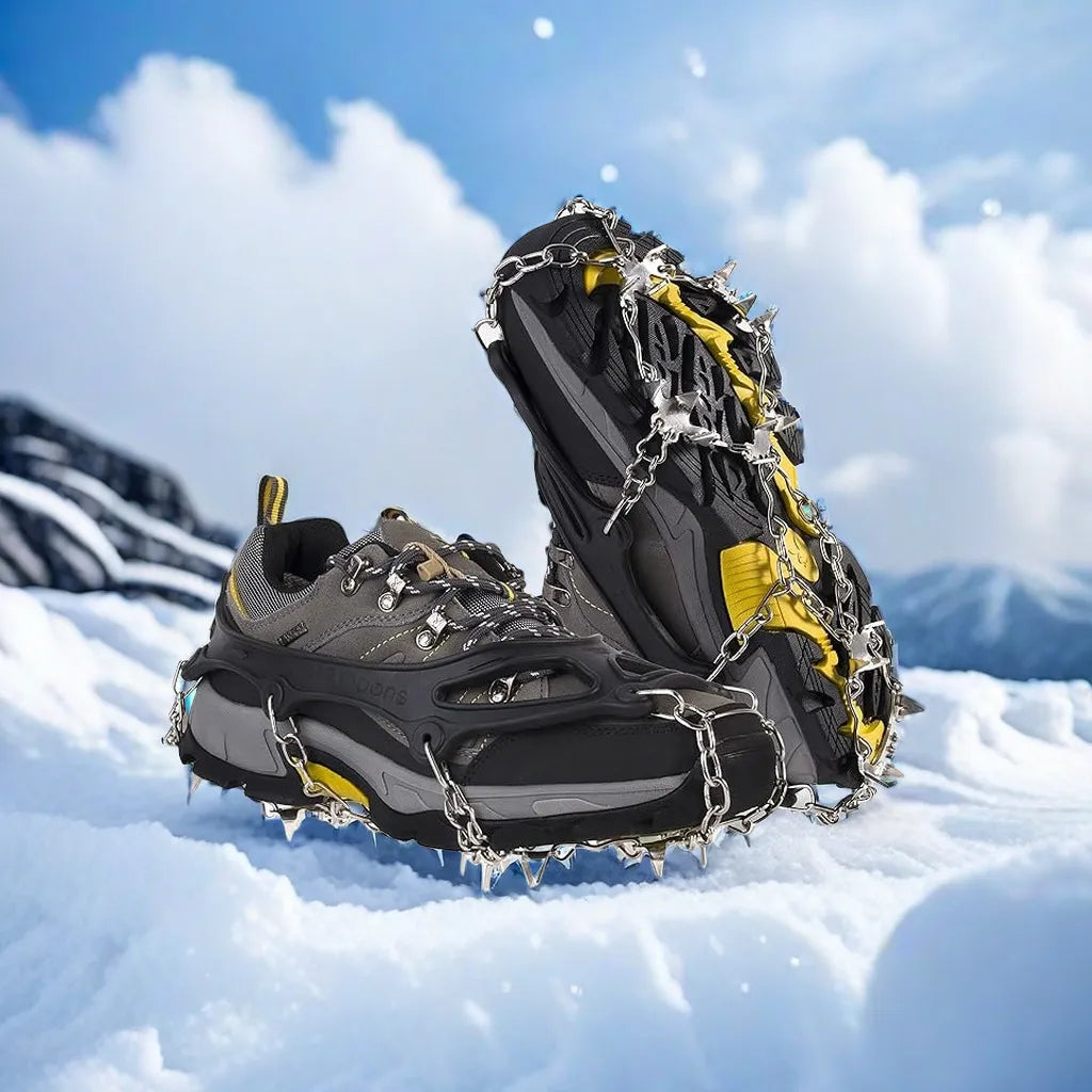 Lightweight Crampons Anti-Slip Traction Snow Grips  Ice Cleats for Shoes and Boots