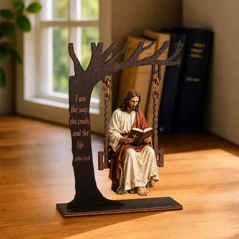 🔥Hot Sale 49% OFF - ✝️📚Christian Jesus Swing Ornament