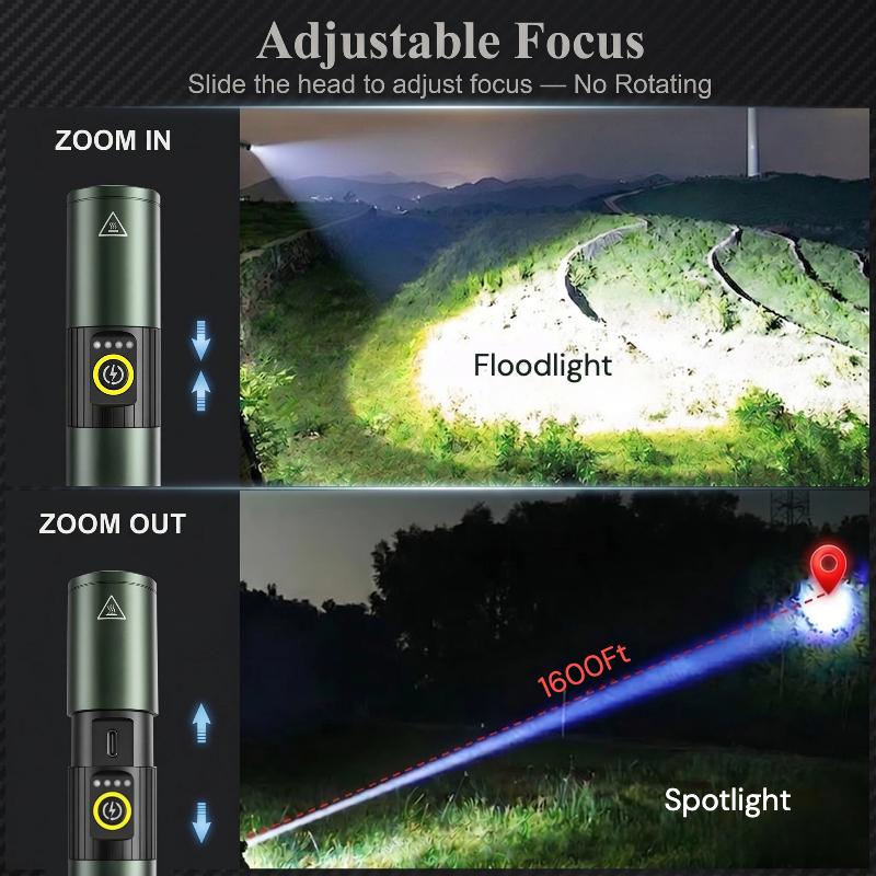 5-in-1 Multicolor Tactical Flashlight