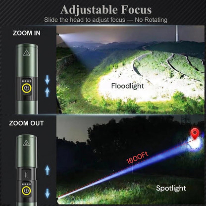 5-in-1 Multicolor Tactical Flashlight