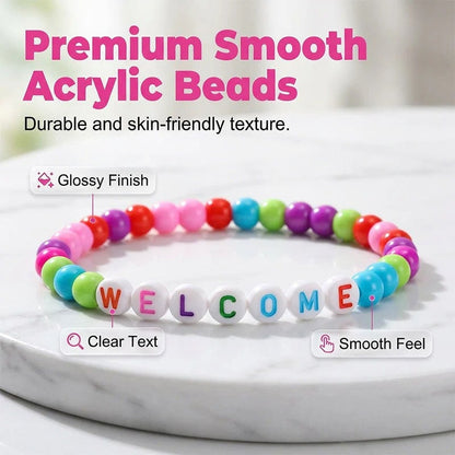 🔥Last Day 49% OFF - ✨🌈Pack of 25 Welcome BeadBracelets - StrengthenClassroom Friendship & SpreadWarm Kindness!