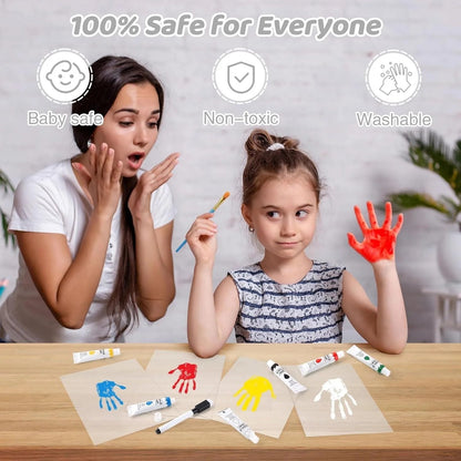 DIY Handprint Keepsake Kit for Family – Clay Imprint Craft Frame for Couple, Parent & Child – Creative Gift