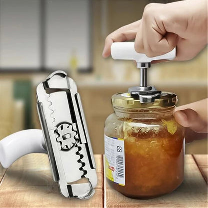 Stainless Steel Jar Opener & Bottle Lid Remover