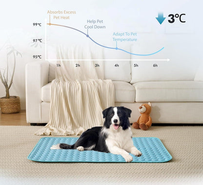 Last Day 50% OFF🔥Stay Cool & Comfy 🧊Dog Cooling Mat (4x more effective)