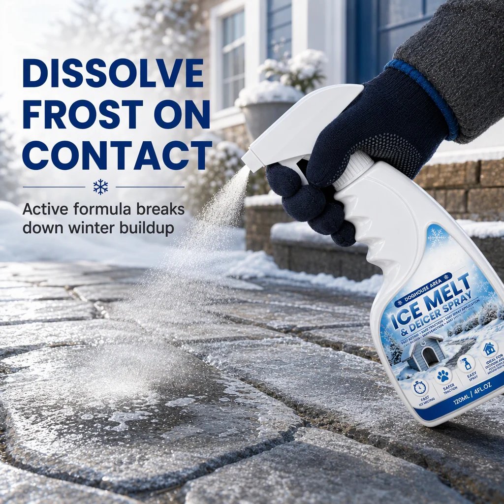 💯🥳2026 HOT SALE🥳💞50K+ SOLD! ❄️🐾 50% OFF! Outdoor De-Icing & Snow Melting Spray – pet-safe, dissolves frost on contact. Clear steps, walkways & patios fast! 🛡️✅