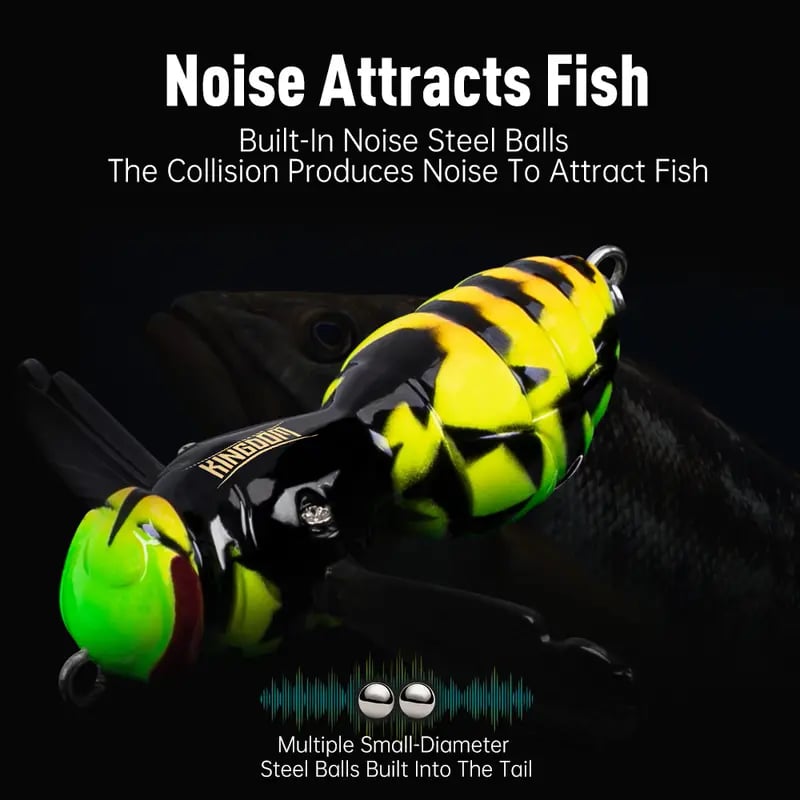 49% OFF – 🐝 Bionic Wasp Topwater Lure That Triggers Explosive Strikes