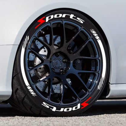 4Pcs 3D Car Tire Stickers – Waterproof Universal Wheel Decals | Motorcycle Auto Exterior Accessories