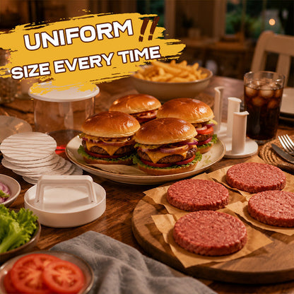 Bye 👋 Messy Hand-Shaping! Craft Pub-Standard Burgers in Seconds 🍔