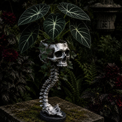💥 LAST DAY 49% OFF - 💀🌿 Sculptured Skull Flowerpot