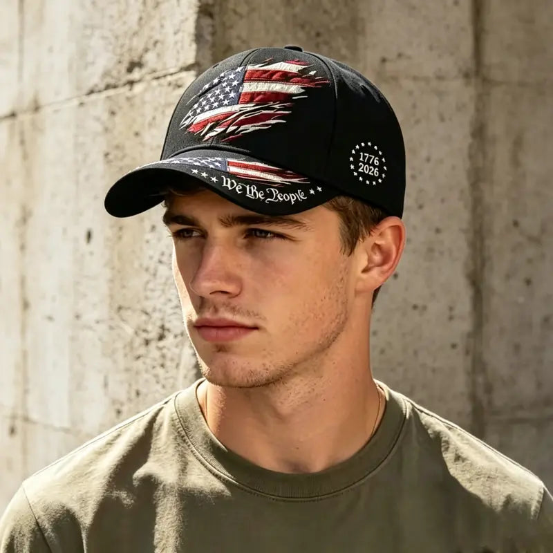2pcs 250th Anniversary Print Baseball Cap