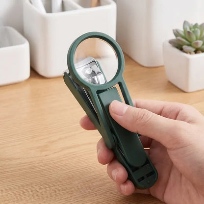 Foldable Magnifying Nail Clippers for Seniors & Thick Nails