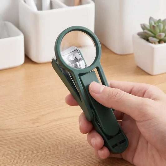 Foldable Magnifying Nail Clippers for Seniors & Thick Nails