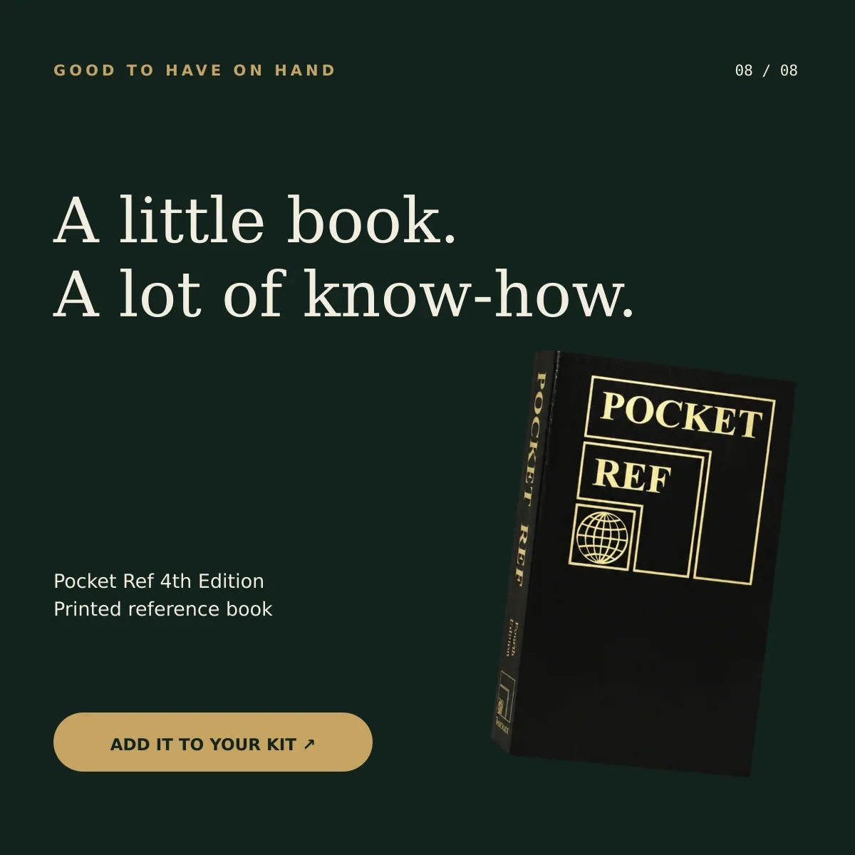 Pocket Ref 4th Edition | 864-Page Portable Reference Book